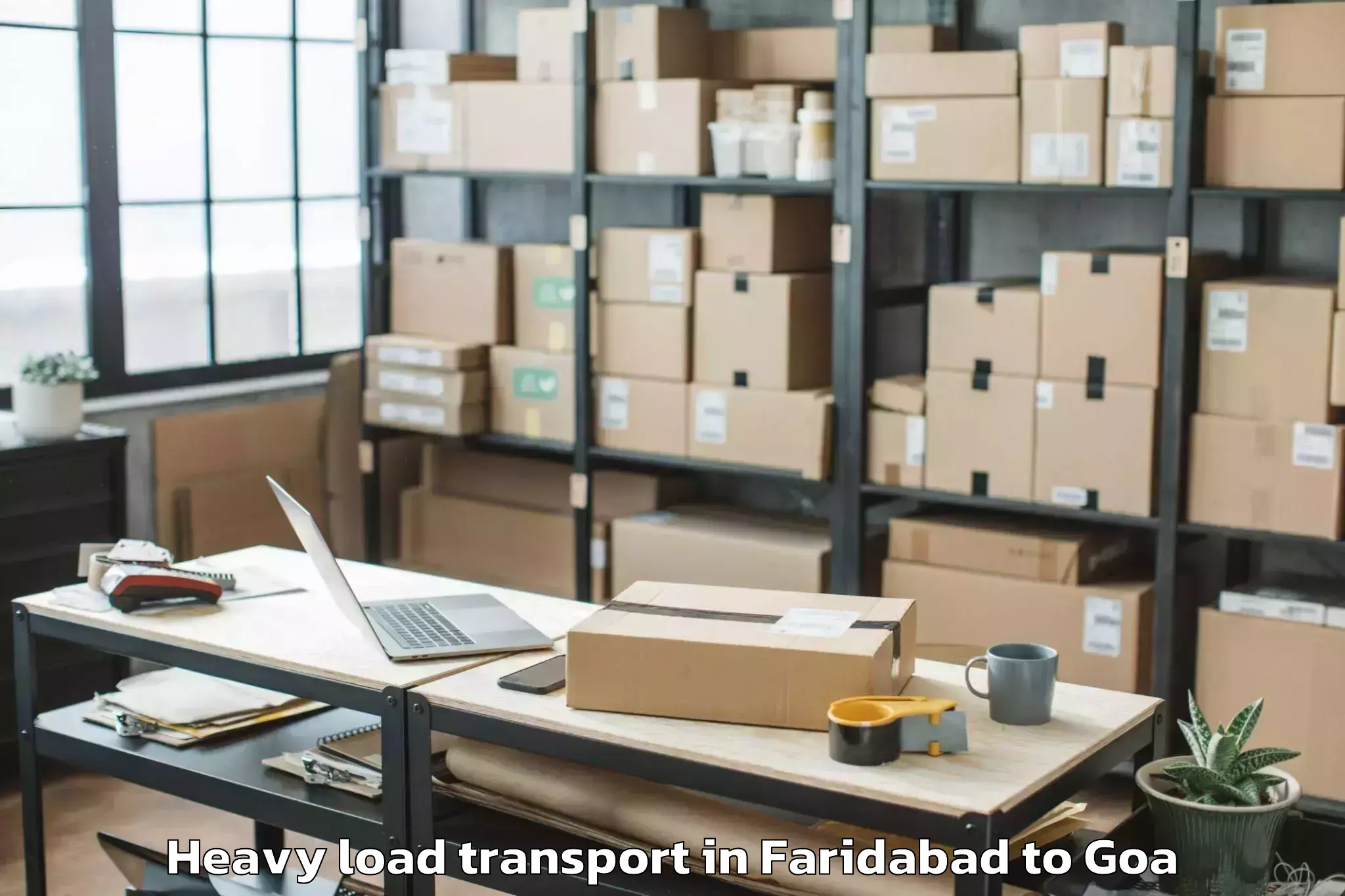 Easy Faridabad to Iit Goa Heavy Load Transport Booking